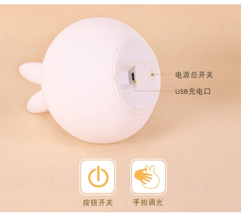 可爱七彩硅胶灯送中国国内 把爱送给ta 创意礼品 游子礼品网手机版